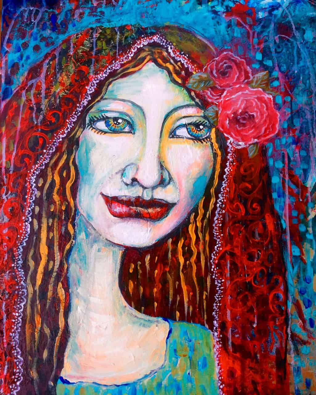 The red veil | Cheryle Bannon - Intuitive Artist
