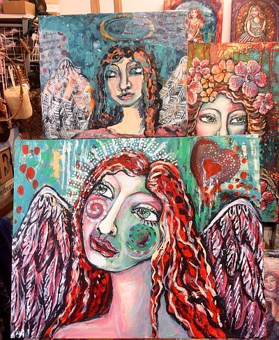 Angel guidance and intuitive art play