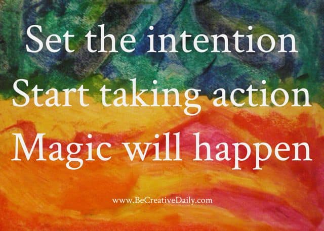 Setting creative intentions