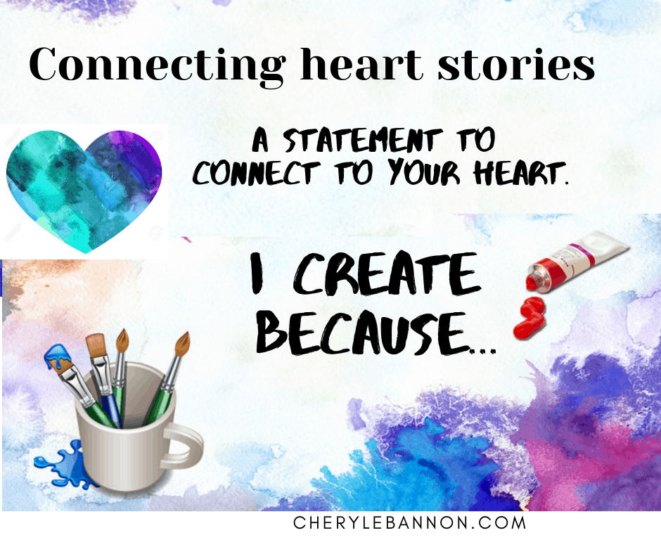 I create because  …a statement