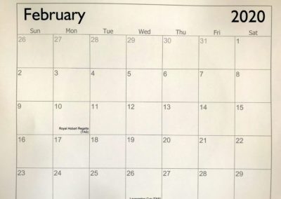 Calendar format 2020