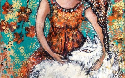 Maiden and white wolf*